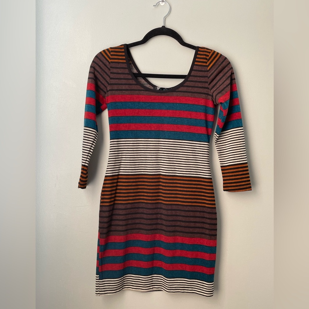 Striped Multicolor Women's Dress